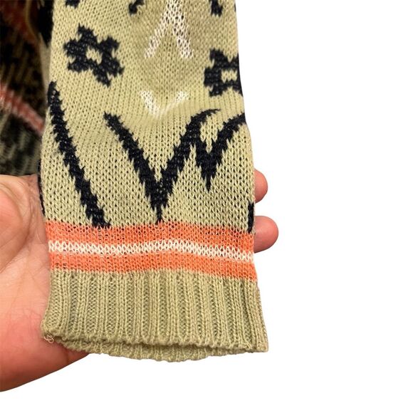 Demanding Women's Tribal Print Open Front Cardigan Sweater Size M - Picture 5 of 6